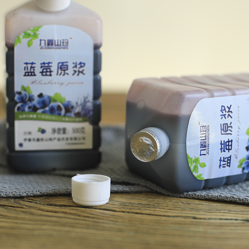 海潮集市批发市场：野生蓝莓原浆东北特产